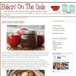 Slow Cooker Apple Butter