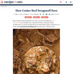 Slow Cooker Beef Stroganoff Stew