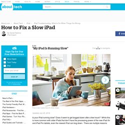 How to Fix a Slow iPad