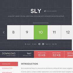 Sly - jQuery plugin