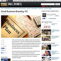 Small Business Branding 101