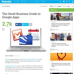 The Small Business Guide to Google Apps
