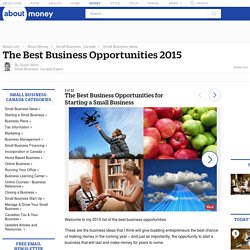 The 10 Best Small Business Opportunities of 2015