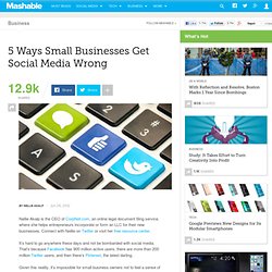 5 Ways Small Businesses Get Social Media Wrong