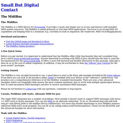 Small But Digital - The MidiBus