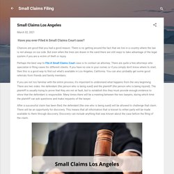 Small Claims Los Angeles