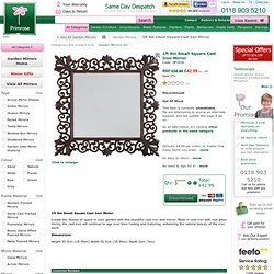 Small Square Cast Iron Mirror £42.95