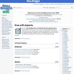 Free wifi airports