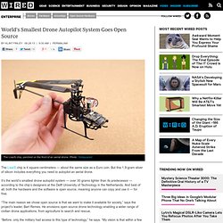 World's Smallest Drone Autopilot System Goes Open Source