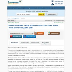 Smart Cards Market Trend & Forecast by 2023