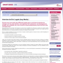 Les Smart cities / Interview d'Eric Legale (Issy Média)