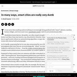 In many ways, smart cities are really very dumb - City Monitor