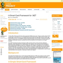 A Smart Card Framework for .NET