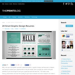 24 Smart Graphic Design Resumés