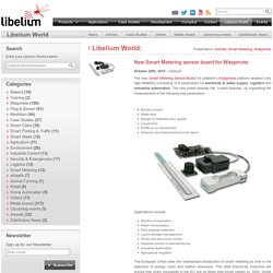 New Smart Metering sensor board for Waspmote