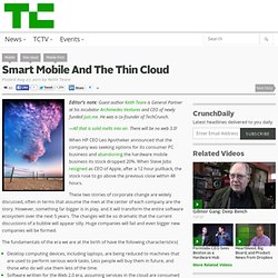Smart Mobile And The Thin Cloud