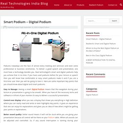 Smart Podium – Digital Podium