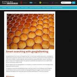 Smart searching with googleDorking