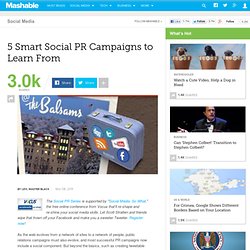 5 Smart Social PR Campaigns to Learn From