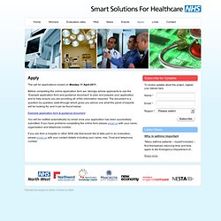 Smart Solutions for Healthcare