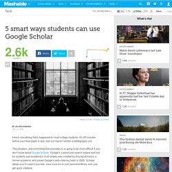 5 smart ways students can use Google Scholar