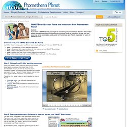 SMARTBoard Lesson Plans and resources from Promethean Planet