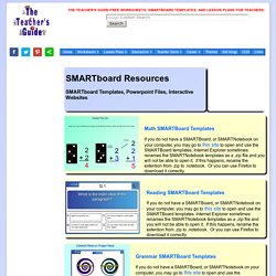 The Teacher's Guide Free SMARTBoard Templates and Files