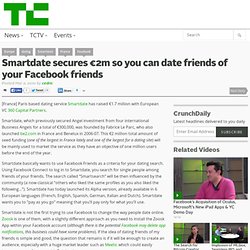 Smartdate secures €2m so you can date friends of your Facebook f