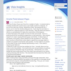 Visio Insights : Smarter Paste between Pages