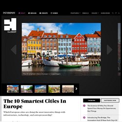 The 10 Smartest Cities In Europe