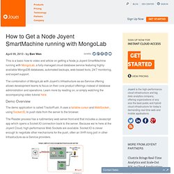 How to Get a Node Joyent SmartMachine running with MongoLab
