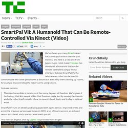 SmartPal VII: A Humanoid That Can Be Remote-Controlled Via Kinect (Video)