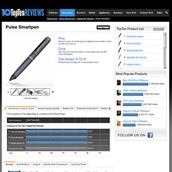 Pulse Smartpen 2011 - TopTenREVIEWS