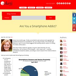 Are You a Smartphone Addict? - B2B Marketing News - Arketi Group - BtoB Marketing Blog