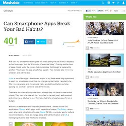 Can Smartphone Apps Break Your Bad Habits?