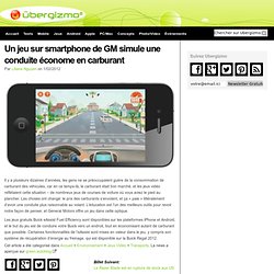 Un jeu sur smartphone de GM simule une conduite économe en carburant