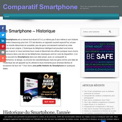 Le Smartphone – Historique