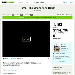 Romo– The Smartphone Robot by Romotive