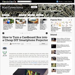 DIY: Box Into A Cheap Smartphone Projector