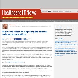 New smartphone app targets clinical miscommunication
