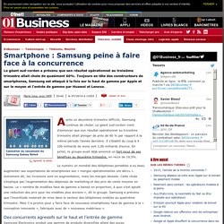 Smartphone : Samsung peine à faire face à la concurrence