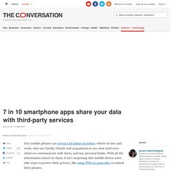 7 in 10 smartphone apps share your data with third-party services