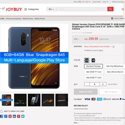 Global Version Xiaomi POCOPHONE F1 6GB 64GB Smartphone Snapdragon 845 Octa Core 6.18" 2246 x 1080 FHD LiquidCool AI Dual Camera - - Joybuy.com