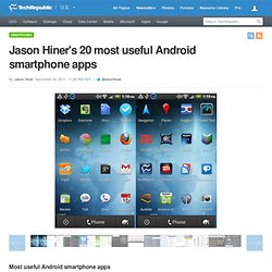 Jason Hiner's 20 most useful Android smartphone apps