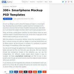 200+ Smartphone Mockup PSD Templates