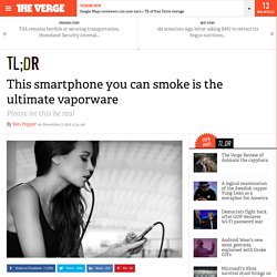 This smartphone you can smoke is the ultimate vaporware