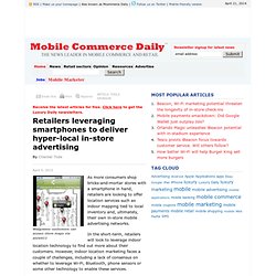 Retailers leveraging smartphones to deliver hyper-local in-store advertising - Mobile Commerce Daily - Advertising
