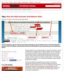 iSpy: How the NSA Accesses Smartphone Data