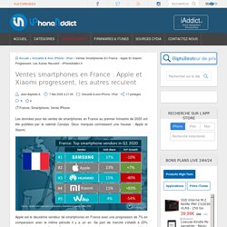 Ventes smartphones en France : Apple et Xiaomi progressent, les autres reculent - iPhoneAddict.fr
