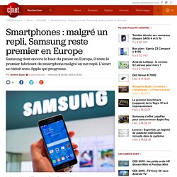 Smartphones : malgré un repli, Samsung reste premier en Europe